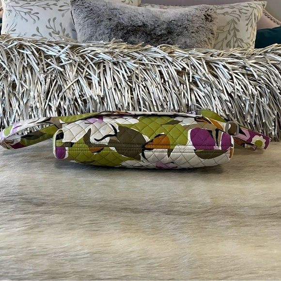 New VERA BRADLEY Portobello Road Tech Tote Crossbody Green Purple Floral 2012 - Picture 11 of 14